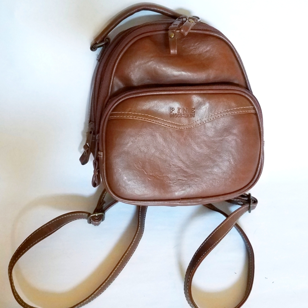 90's Light Brown Mini Backpack